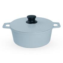 Caçarola De Alumínio Fundido N 24 Com Tampa De Alumínio - Cor Branco