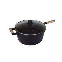 Caçarola de Ferro Com Cabo e Tampa de Vidro - 1,1 Lt