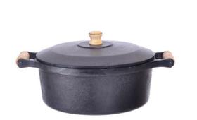 Caçarola de Ferro Fundido c/ Tampa nº20 2 alças Fs 50.4 - Santana
