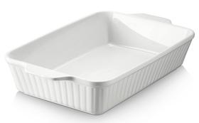 Caçarola DOWAN 9x13 Ceramic Baking 4.2 L, assadeira de lasanha branca