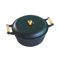Caçarola e Tampa de Ferro Fundidos e Alça de Madeira 2,4 litros - RIG Caçarola e Tampa de Ferro Fundidos e Alça de Madeira 2,4 litros - RIG