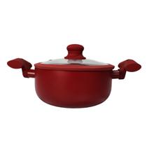 Caçarola Esmalte Antiaderente Indução Cerâmica Vermelha 20cm Caçarola Esmalte Antiaderente Indução Cerâmica Vermelha 20cm