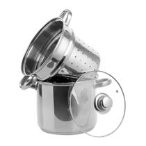 Caçarola Espagueteira Savoy com Cozi-Vapor 5,0L Inox Brinox