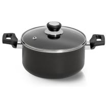 Caçarola Eterna Antiaderente com Tampa de Vidro 1.8 Litros - Nigro - Nigro Alumínio Caçarola Eterna Antiaderente com Tampa de Vidro 1.8 Litros - Nigro - Nigro Alumínio