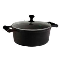 Caçarola Ferro Fundido 22CM Alça Silicone Tampa Vidro 3,2L Libaneza Caçarola Ferro Fundido 22CM Alça Silicone Tampa Vidro 3,2L Libaneza