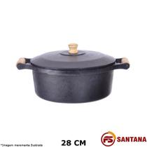 Caçarola Ferro Fundido c/ Tampa 28 cm - Fundição Santana