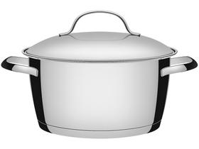 Caçarola Funda Allegra Aço Inox Fundo Triplo Fogões De Indução 18 Cm 2,2l - Tramontina 62654181