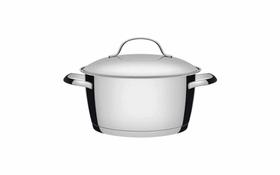Caçarola Funda Tramontina Allegra em Aço Inox com Fundo Triplo 18 cm 2,2 L