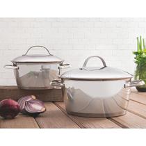 Caçarola Funda Tramontina Allegra em Aço Inox com Fundo Triplo 20 cm 3,1 L 62654200 Caçarola Funda Tramontina Allegra em Aço Inox com Fundo Triplo 20 cm 3,1 L 62654200