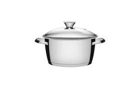 Caçarola Funda Tramontina Allegra em Aço Inox com Fundo Triplo e Tampa de Vidro 16 cm 1,5 L Caçarola Funda Tramontina Allegra em Aço Inox com Fundo Triplo e Tampa de Vidro 16 cm 1,5 L
