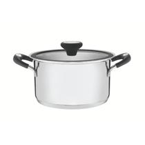 Caçarola Funda Tramontina Solar Silicone em Aço Inox com Fundo Triplo 16 cm 1,8 L Caçarola Funda Tramontina Solar Silicone em Aço Inox com Fundo Triplo 16 cm 1,8 L