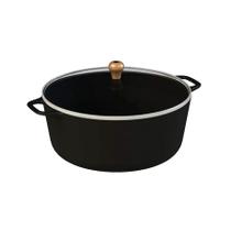 Caçarola Gourmet Ferro Fundido Alça Ferro Tampa Vidro 26cm Caçarola Gourmet Ferro Fundido Alça Ferro Tampa Vidro 26cm