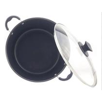 Caçarola Grande Família 26cm Preta Antiaderente - Dona Chefa Caçarola Grande Família 26cm Preta Antiaderente - Dona Chefa