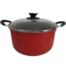 Caçarola Grande Família 30 Cm Vermelha 0.203 Dona Chefa Caçarola Grande Família 30 Cm Vermelha 0.203 Dona Chefa