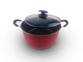 Caçarola Grande Família Vermelha Diâmetro de 24 centímetros Capacidade Máxima de Cozimento 5.2 L. Caçarola Grande Família Vermelha Diâmetro de 24 centímetros Capacidade Máxima de Cozimento 5.2 L.