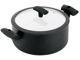 Caçarola Hercules Antiaderente Preto 5L 24cm