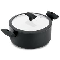 Caçarola Hercules Redonda Antiaderente Ceramica Indução Preta 20x9cm 2,5L
