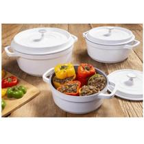 Caçarola Hércules Revestimento Cerâmico Indução Branca 4,3L Caçarola Hércules Revestimento Cerâmico Indução Branca 4,3L