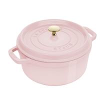 Caçarola holandesa STAUB de ferro fundido esmaltado 3,8 L cor rosa peônia