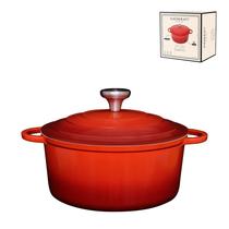 Caçarola Indução 4,6L 25cm Hauskraft Le Chef Vermelha Caçarola Indução 4,6L 25cm Hauskraft Le Chef Vermelha