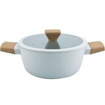 Caçarola Induçao Antiaderente Norma REV Ceramico Tampa de Vidro 3L Cinza
