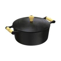 Caçarola Libaneza Alça de Madeira Tampa de Ferro Fundido 9,8L 32CM Uso Doméstico Caçarola Libaneza Alça de Madeira Tampa de Ferro Fundido 9,8L 32CM Uso Doméstico