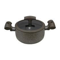 Caçarola Marrom em Alumínio Antiaderente Cabo Soft Touch 2L - Hercules