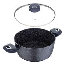 Caçarola Orion 20x8,5cm 2,5mm, Alumínio Forjado Com Indução Tampa de Vidro - - Bergner / Globimport