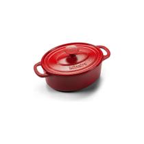 Caçarola Oval Vermelha de Ferro 3,5L - Panela Mineira Caçarola Oval Vermelha de Ferro 3,5L - Panela Mineira