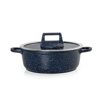 Caçarola Panela 24cm Antiaderent Azul Graniflon Moda Do Chef