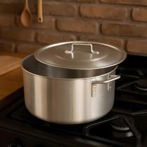 Caçarola Panela Grande 55cm 57 Litros Feijoada Linha Hotel Alumínio São Jorge