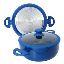 Caçarola Panela Indução Antiaderente Cerâmica 24cm Yafo Azul Caçarola Panela Indução Antiaderente Cerâmica 24cm Yafo Azul