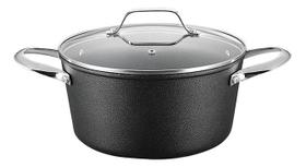 Caçarola Panela Inox Indução Antiaderente Black Rock 2,8l 20cm Mimo Style