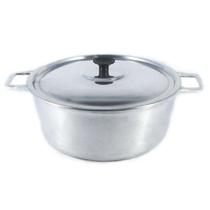 Caçarola Panela Polida Alça Alumínio Fundido com Tampa 36cm