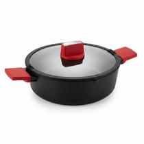 Caçarola Panela Rasa Tampa Vidro Indução 28cm Betty Crocker Caçarola Panela Rasa Tampa Vidro Indução 28cm Betty Crocker