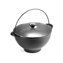 Caçarola Polenteira Ferro Fundido Tampa Vidro 26CM 5L Panela Mineira Caçarola Polenteira Ferro Fundido Tampa Vidro 26CM 5L Panela Mineira