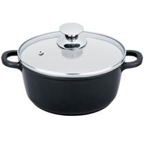 Caçarola Preta 24cm de Alumínio Com Revestimento Cerâmico - Clink