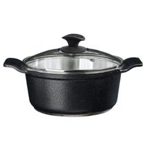 Caçarola Preto Craqueado Alumínio Usinado Javali AA 26cm Caçarola Preto Craqueado Alumínio Usinado Javali AA 26cm