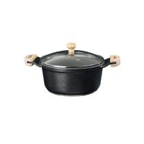 Caçarola Preto Craqueado Antiaderente Cerâmica Javali Am22Cm Caçarola Preto Craqueado Antiaderente Cerâmica Javali Am22Cm