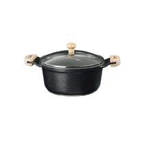 Caçarola Preto Craqueado Antiaderente Cerâmica Javali AM22cm Caçarola Preto Craqueado Antiaderente Cerâmica Javali AM22cm