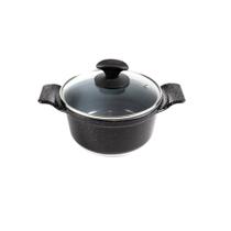 Caçarola Preto Liso Antiaderente Em Cerâmica Javali Aa 20Cm