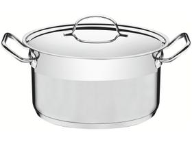 Caçarola Professional Fundo Triplo Com Tampa Plana Detalhe Satinado 20 cm 3,6 L 62624200 Tramontina