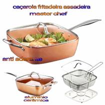 Caçarola Profissional Antiaderente Fritadeira Cozinha Master 24cm