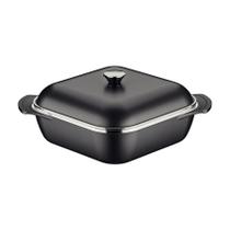 Caçarola quadrada tramontina lyon starflon preto com tampa 28 cm 5,5 L Caçarola quadrada tramontina lyon starflon preto com tampa 28 cm 5,5 L