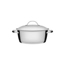 Caçarola Rasa Allegra 3,3L em Aço Inox 22 Cm Tramontina