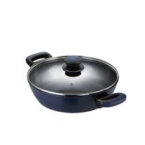 Caçarola Rasa Antiaderente para fogão de Indução e a gás 28cm Linha Everyday Oxford Cor Azul Caçarola Rasa Antiaderente para fogão de Indução e a gás 28cm Linha Everyday Oxford Cor Azul