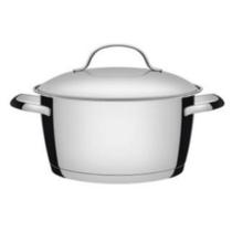 Caçarola Rasa Tramontina Allegra em Aço Inox com Fundo Triplo 22 cm 3,3 L - 10808-9