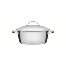 Caçarola Rasa Tramontina Allegra em Aço Inox com Fundo Triplo 22 cm 3,3 L