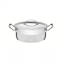 Caçarola Rasa Tramontina Professional 20cm Em Aço Inox Com Detalhe Satinado Caçarola Rasa Tramontina Professional 20cm Em Aço Inox Com Detalhe Satinado