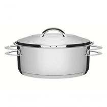 Caçarola Rasa Tramontina Solar 28cm Em Aço Inox
